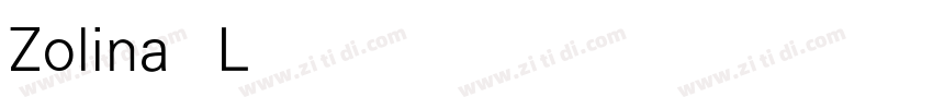 Zolina Light字体转换